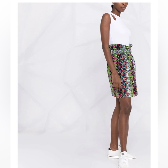 Kenzo abstract floral-print A-line skirt - Picture 4 of 8